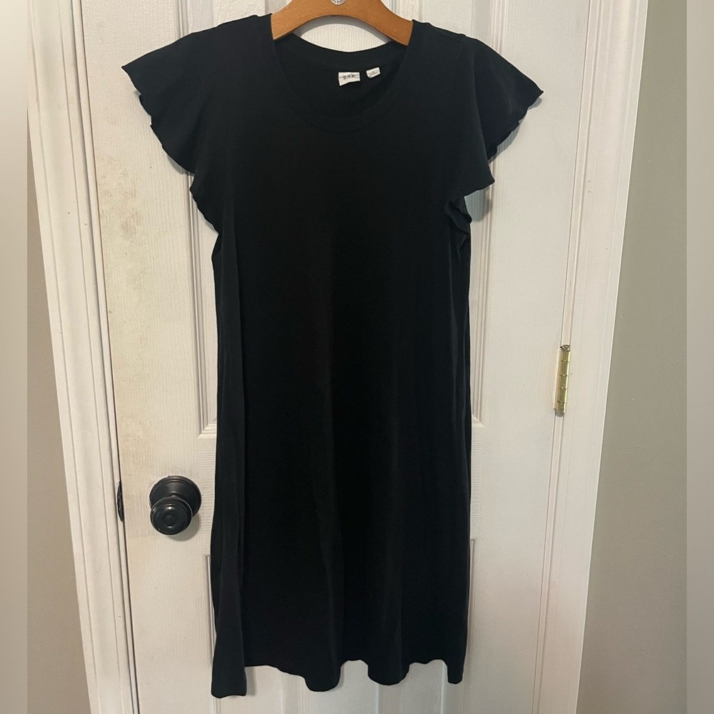 Women’s tshirt dress with flutter sleeves